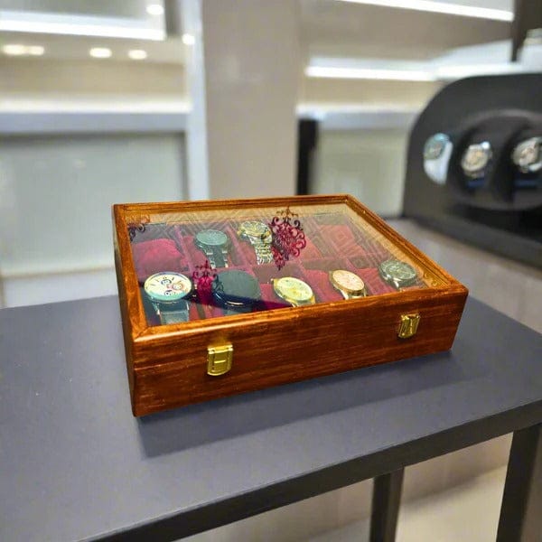 Wooden Watch Storage Box – Premium Handcrafted Watch Organizer — image 2
