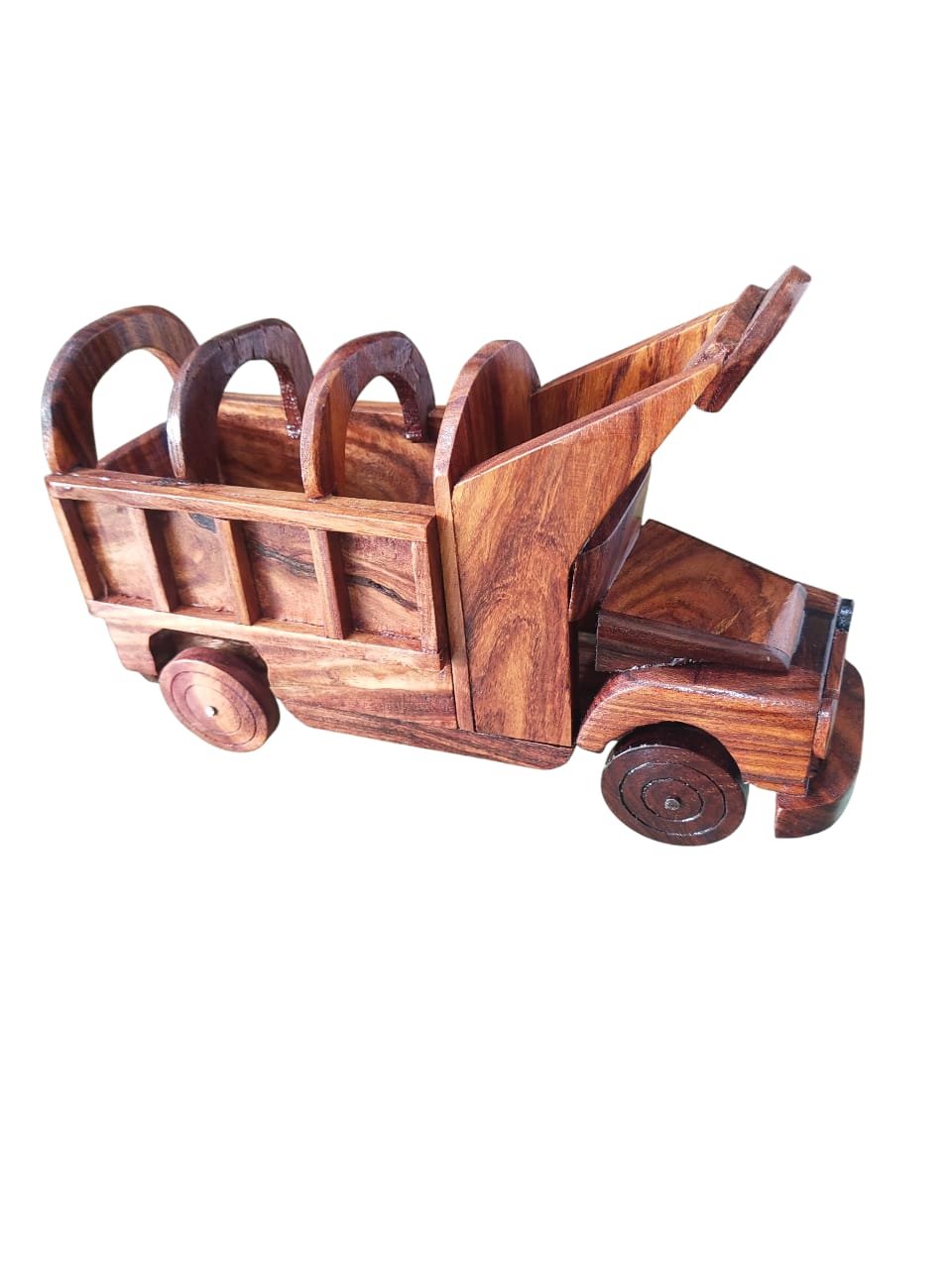 Handcrafted Wooden Train & Locomotive Models – Traditional Wooden Décor — image 3