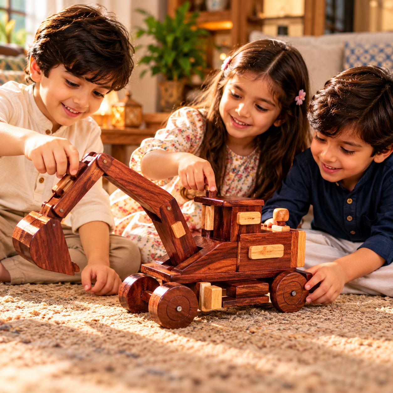 Handcrafted Wooden Train & Locomotive Models – Traditional Wooden Décor — image 6