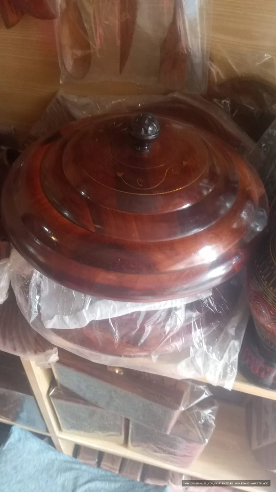 Handcrafted Wooden Pedestal Serving Bowl – Premium Natural Wood Compote